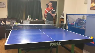 Toby Ellis: Challenge How many consecutive balls can you knock off the table with a fast deep serve?