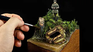 "Gone Fishing" -  Epoxy Resin Water Diorama