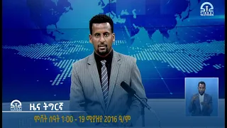 #ቴሌቪዥን_ትግራይ | ዜና ትግርኛ ምሸት ሰዓት 1፡00 - 19 ሚያዝያ 2016 ዓ/ም | Watch Live Streaming |