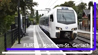 Arriva FLIRT 463 vertrekt uit station Houthem-St. Gerlach