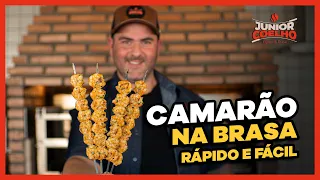 Camarão na brasa - Fácil e Rápido