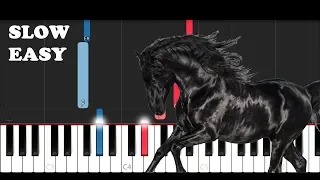 Lil Nas X - Old Town Road (I Got The Horses In The Back) (SLOW EASY PIANO TUTORIAL)