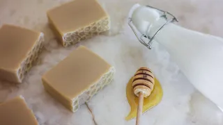 Homemade honey & rice milk soap🍯🥛 Natural deluxe soap