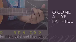 O Come All Ye Faithful (hymn) | Easy Simple Guitar Chords