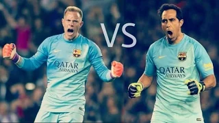 Claudio Bravo vs Marc-André ter Stegen ● Best saves ● FC Barcelona