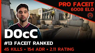 D0cC 45 KILLS ON FACEIT🔥 (DUST2) FACEIT LVL 10 / CSGO POV / Aug 19, 2023