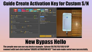 Guide Create Activation Key for Custom S/N Change Bypass iPhone + iPad UnlockTool#iphone