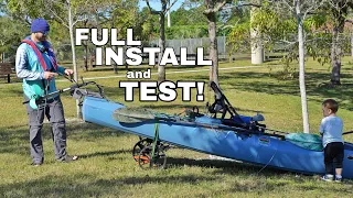 NEWPORT NK300 Trial and Error Inexpensive Powerful Fast Kayak Motor FULL Install on Bonafide PWR 129