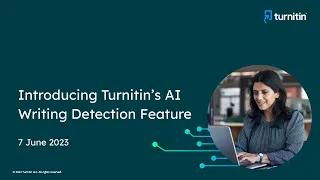 Turnitin Session: Introducing Turnitin’s AI Writing Detection Feature