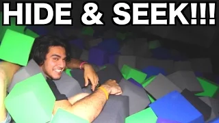 SUPER TRAMPOLINE PARK HIDE & SEEK!!! | JOOGSQUAD PPJT