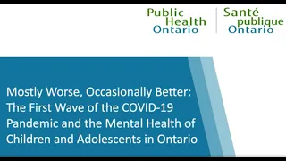 PHO Rounds: COVID-19 and Mental Health of Children and Adolescents