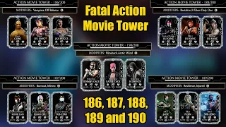 Fatal Action Movie Tower Battle 186, 187, 188, 189 and 190 | MK Mobile