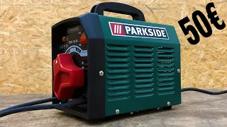 Lidl PARKSIDE ® PESG 120 B4 MMA Stick Welding Machine Unboxing and Test / Elektrodenschweißgerät