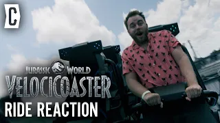 Jurassic World Velocicoaster Ride Reaction