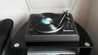 "Chiquitita" by ABBA, Half speed mastered 45 rpm vinyl record played on a Dual 505-2 turntable