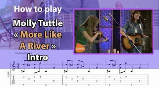 How to play "More Like A River" (Live) intro of Molly Tuttle - Guitar Lesson with Tab