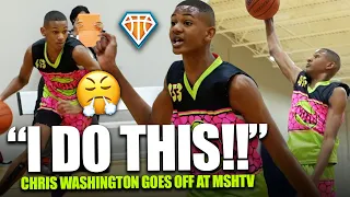 "I DO THIS!!" 8th Grader Chris Washington GOES OFF at MSHTV Camp w/ 10 Dunks & DEEP Threes