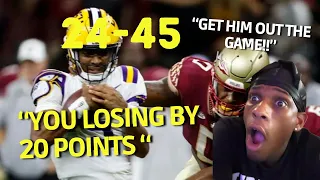 BFRESH REACTS TO THE LSU VS FSU GAME... i wanna cry so bad :(