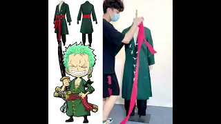 One Piece Roronoa Zoro Cosplay, do you like it? #cosplay #costume #halloween