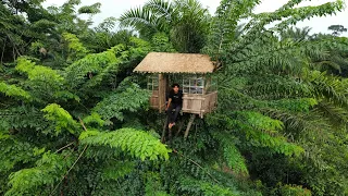 Camping renovation Old tree house - Catch and cook river bank