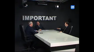 Iurie Mărgineanu și Vitalie Catană la emisiunea IMPORTANT