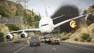 A380 Pilot Makes Terrible Emergency Landing On Highway | GTA 5