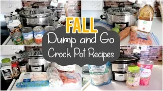 FALL DUMP & GO CROCK POT MEALS | QUICK & EASY CROCK POT RECIPES