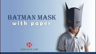 How to Make BATMAN Mask | Easy BATMAN mask step by step