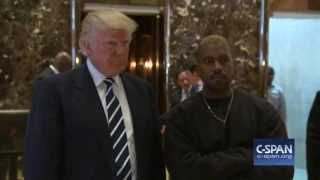 Kanye West and President-elect Donald Trump (C-SPAN)