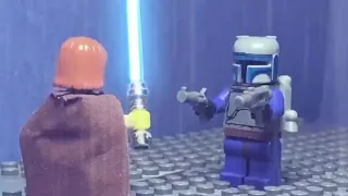 Obi Wan Kenobi Vs. Jango Fett- LEGO Star Wars stop motion
