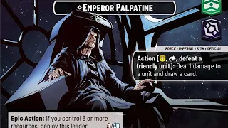 1st Place Star Wars Unlimited Locals Cunning Palpatine Deck Profile by Marcus C. 05/14