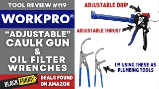 WORKPro Caulk Gun & Oil Filter Wrenches - Black Friday Deals on Amazon #tools #maintenance #workpro