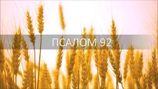 ПСАЛОМ 92. Господь царствует; Он облечен величием, облечен Господь могуществом