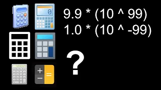 What are the highest/lowest numbers that different calculators support and what if you go past them?