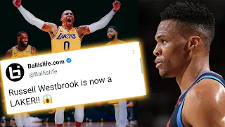 NBA TWITTER REACTS TO RUSSELL WESTBROOK TRADED TO LOS ANGELES LAKERS  - WESTBROOK TRADE TO LAKERS