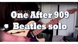 One After 909 guitar solo cover by Tom Conlon