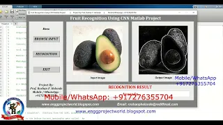 Fruit Recognition Using CNN Matlab Project With Source Code | Fruit Detection Using CNN Matlab Code