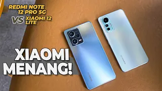 YANG MENANG XIAOMI! Battle Redmi Note 12 Pro 5G vs Xiaomi 12 Lite