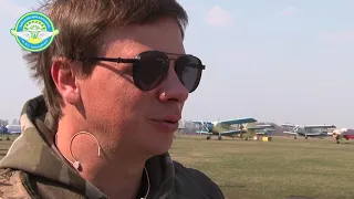 Телепутешественник Дмитрий Комаров на аэродроме "Коротич"