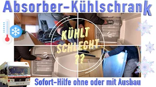 Absorber Kühlschrank kühlt schlecht? Reparatur und Wartung leicht gemacht mit und ohne Ausbau