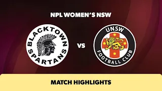 NPL Women's NSW Round 13 Highlights – Blacktown Spartans v UNSW FC