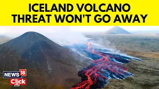 Drone Footage Shows Iceland Volcano Eruption’s Damage On Grindavík | Iceland Volcano Eruption | N18V