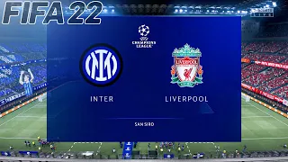 FIFA 22 - Inter milan vs Liverpool - UEFA Champions League | Gameplay & Full match