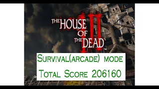 THE HOUSE OF THE DEAD 3 pc ver 1CC ALL 206K points over default setting