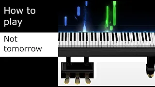 Silent Hill - Not Tomorrow - mickan44 cover (piano tutorial - SeeMusic)