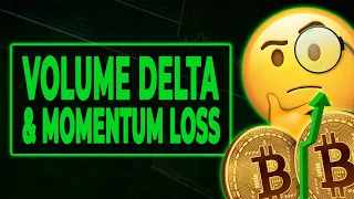 Upward Move On BTC: a Volume Delta and Momentum Loss Example