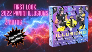 First Look! 2022 Panini Illusions Football Hobby Box. Sexy Cards and NIce Hits!