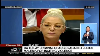 DA vs EFF | DA to lay criminal charges against Julius Malema for inciting violence: Natasha Mazzone