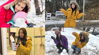 VACATION DAY3 | Finally snowfall ❄️⛄ | Fatima ka phone pani mai gir gya📱😨| Hut shift kerna par gya 🏠