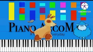 BabyTV - Sleep Puppy Sleep Slow EASY Medium 4K Piano Tutorial